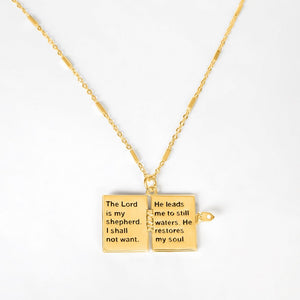 Secret Scriptures Locket: Peace - Gold